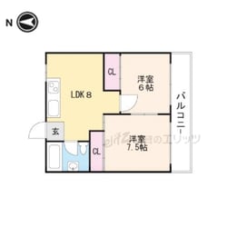 山崎第７マンションの物件間取画像